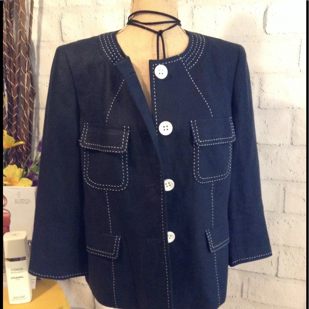 ⬇KASPER LINEN JACKET/ BLAZER